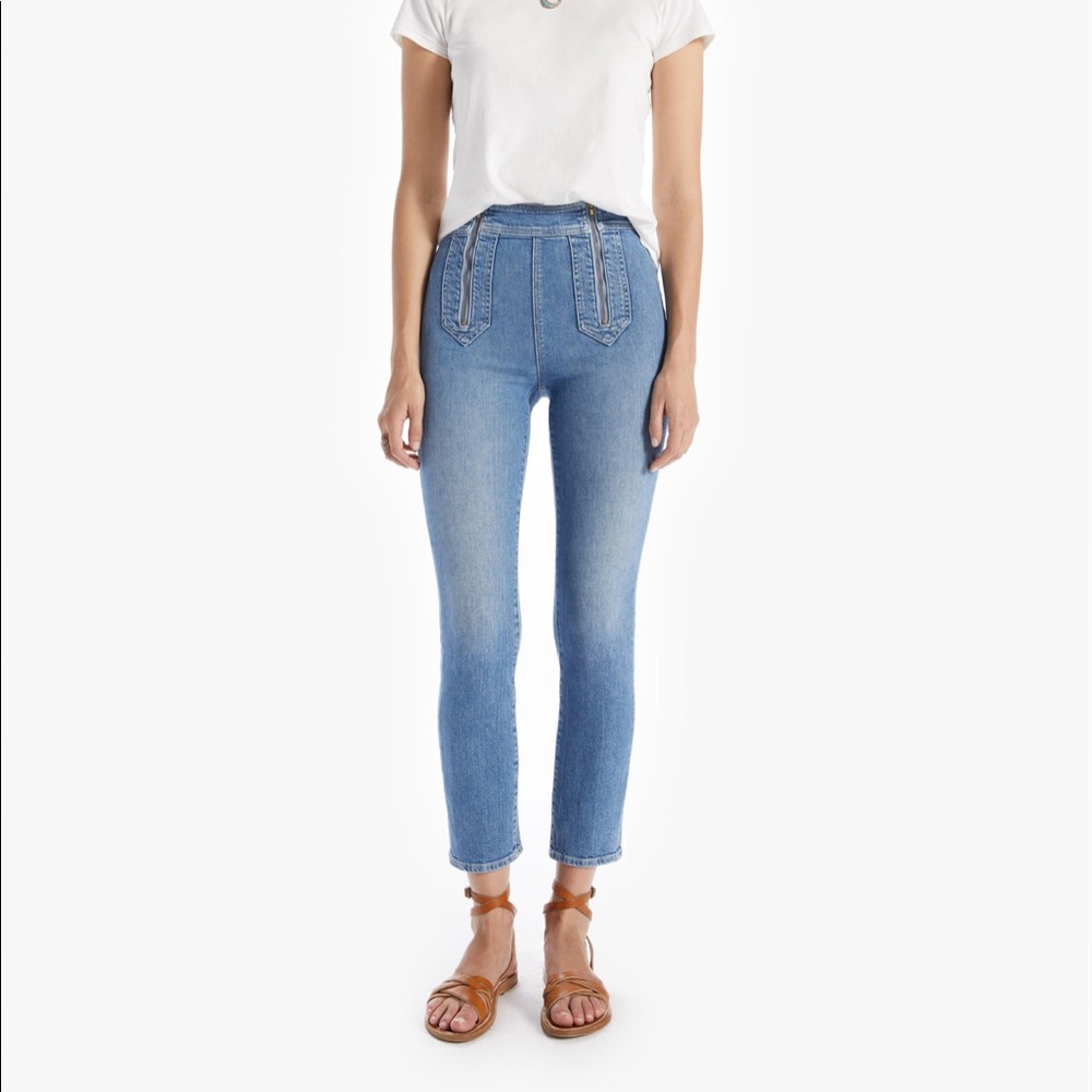 MOTHER DENIM The Double Zip Dazzler Jeans